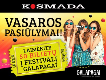 LAIMĖKI 50 BILIETŲ Į FESTIVALĮ GALAPAGAI!