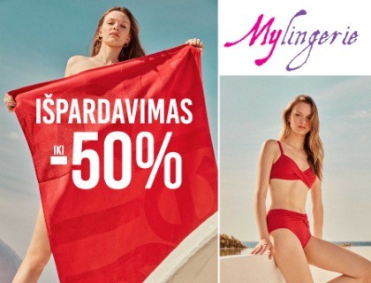 MyLingerie vasaros išpardavimas net iki -50%!