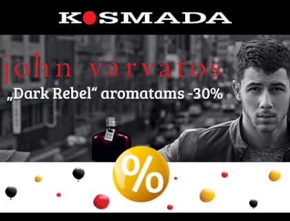 John Varvatos ,,Dark Rebel" aromatams -30 %