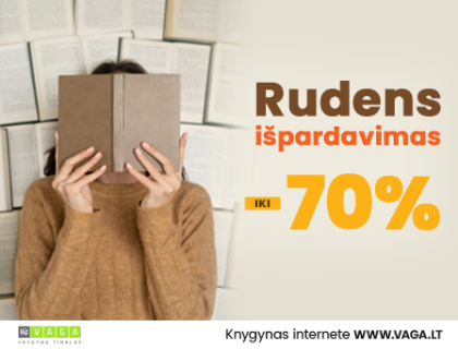 Rudens išpardavimas knygyne VAGA.