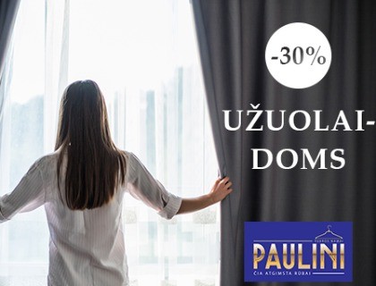 PAULINI. UŽUOLAIDŲ VALYMUI -30%