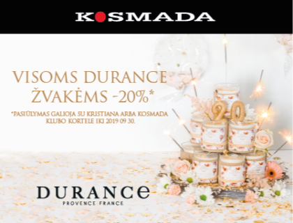 -20% DURANCE ŽVAKĖMS