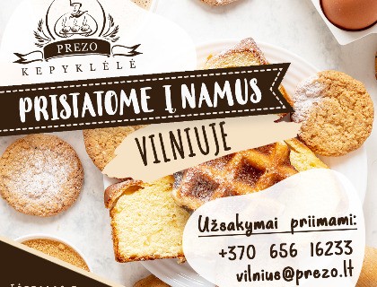 Pristatymas, namus. Užsakymų priėmimas.