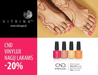 CND Vinylux hibridiniam nagų lakui -20%