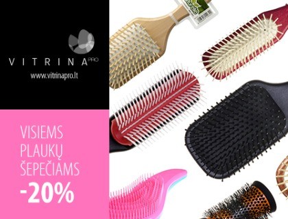 VITRINAPRO VISIEMS  plaukų šepečiams -20%