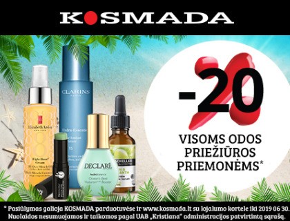 -20% VISOMS ODOS PRIEŽIŪROS PRIEMONĖMS